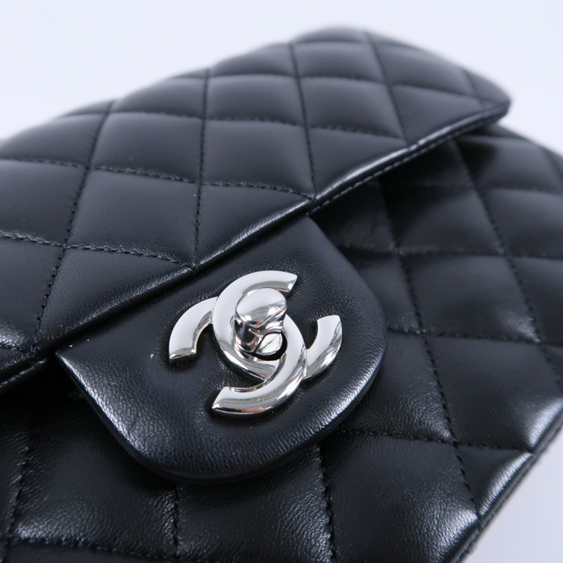 CHANEL 羊皮皮革Classic 23鏈帶肩背袋-6