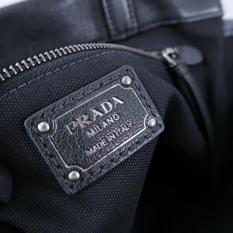 PRADA 牛皮皮革Route Large Tote肩背袋-5