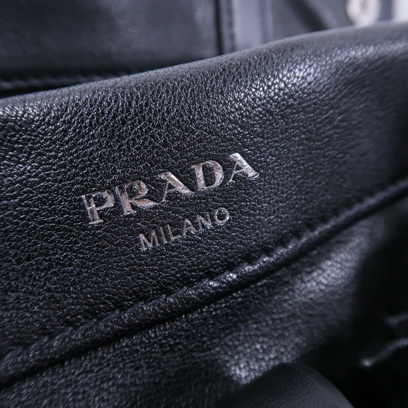 PRADA 牛皮皮革Route Large Tote肩背袋-8