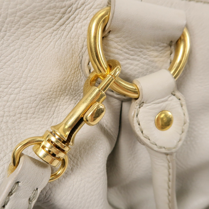 Miu Miu 牛皮皮革2 Way Shoulder手挽肩背兩用袋-5