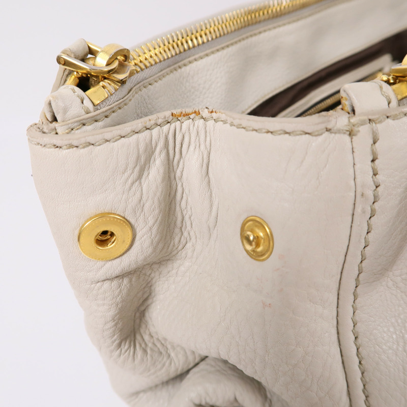 Miu Miu 牛皮皮革2 Way Shoulder手挽肩背兩用袋-13