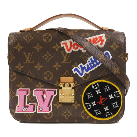 LOUIS VUITTON Monogram Patches Pochette Metis MM手挽肩背兩用袋