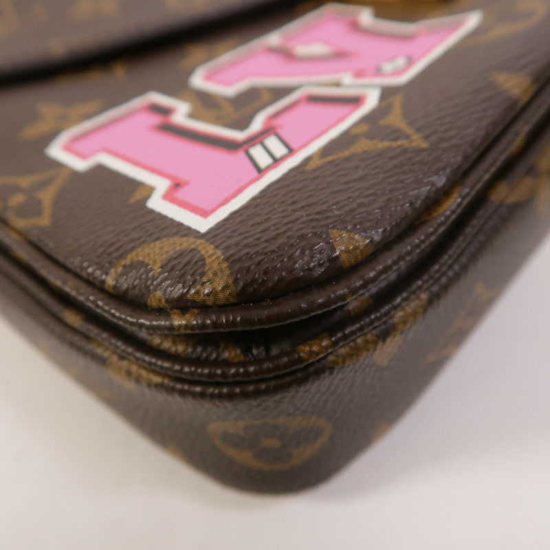 LOUIS VUITTON Monogram Patches Pochette Metis MM手挽肩背兩用袋-10
