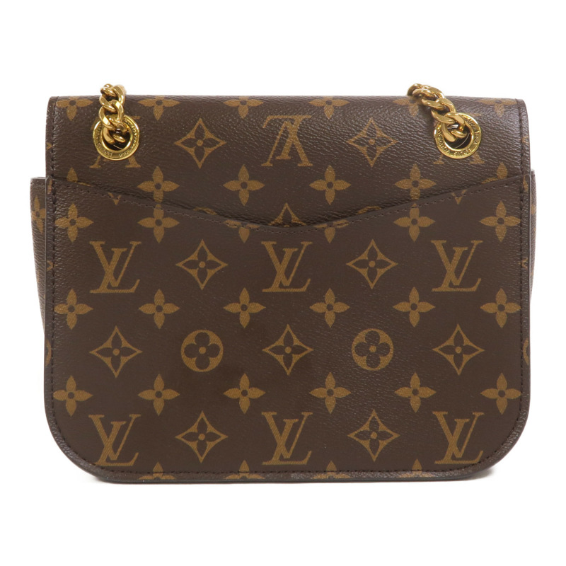 LOUIS VUITTON Monogram Passy鏈帶肩背袋-1