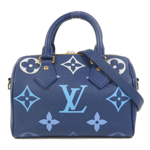 LOUIS VUITTON Monogram Empreinte Speedy Bandouliere 20手挽肩背兩用袋