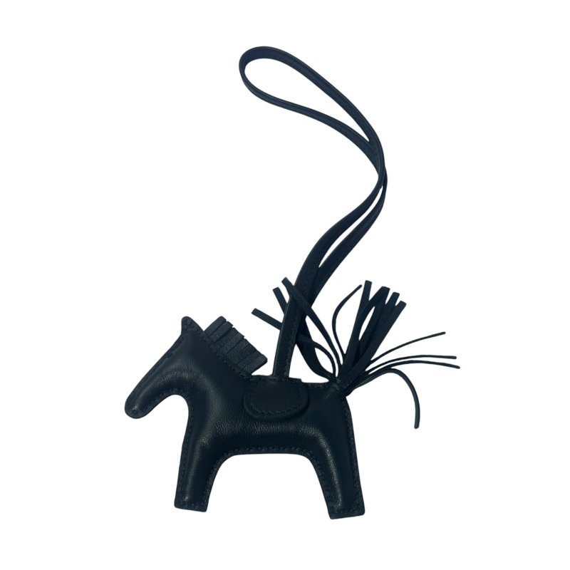【美收精品】HERMÈS CHARM 深綠色鑰匙圈 5-398-3