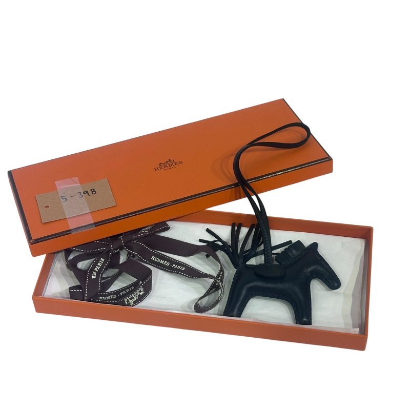 【美收精品】HERMÈS CHARM 深綠色鑰匙圈 5-398-4