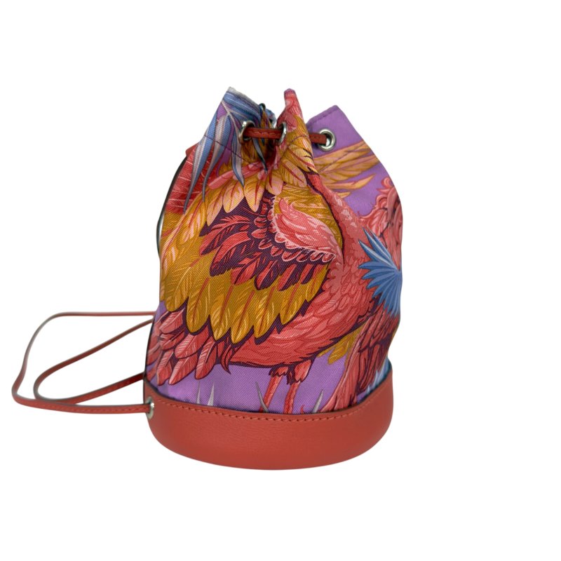 HERMES Soie Cool 多用途 迷你背包 框H刻-6