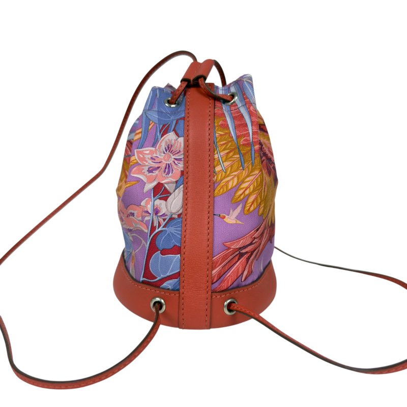 HERMES Soie Cool 多用途 迷你背包 框H刻-8