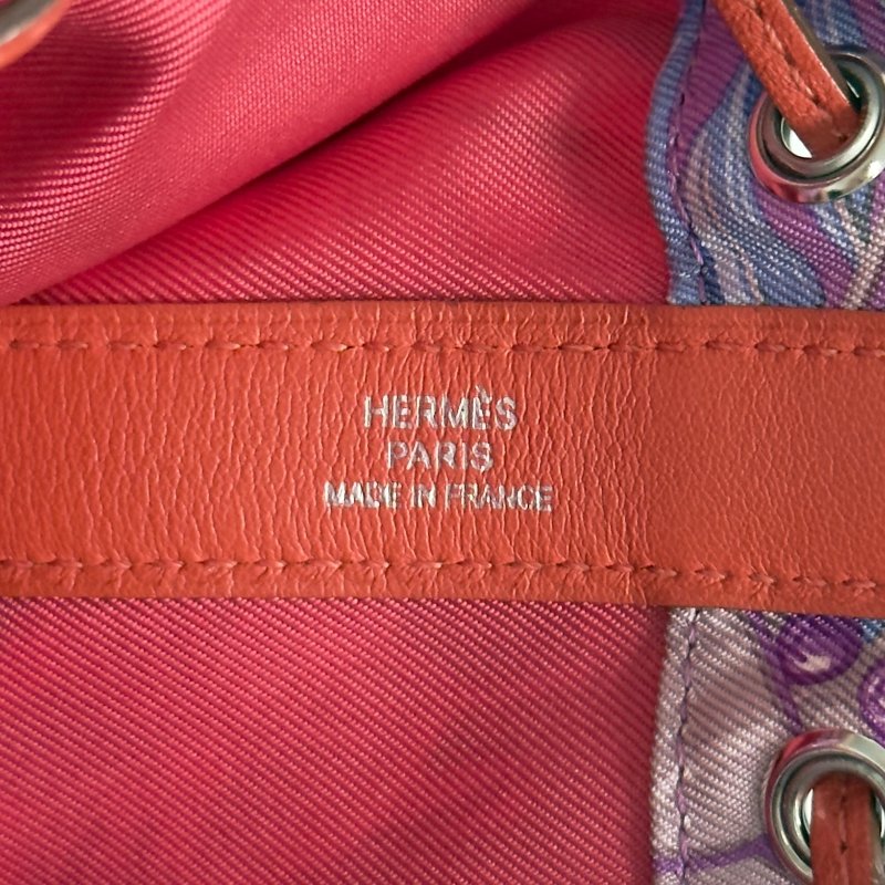 HERMES Soie Cool 多用途 迷你背包 框H刻-16