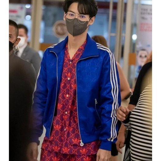 💎Han's house精品服飾💎GUCCI 古馳 聯名 愛迪達 adidas 滿版 GG 100%真絲 短褲 現貨 50 原價40600-6