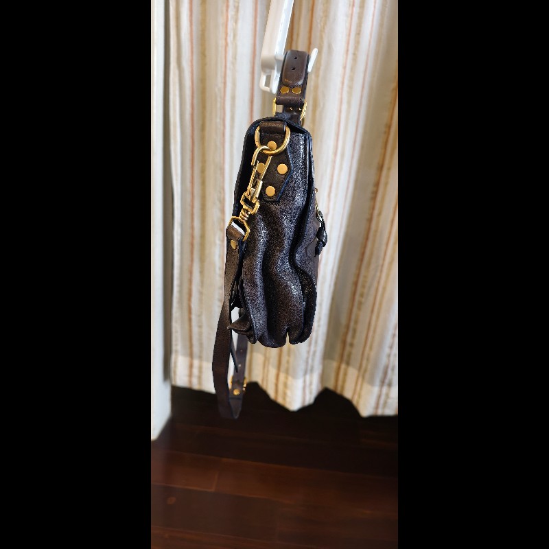 【Proenza Schouler】經典深藍黑色 PS1 中號羊皮郵差包 (Medium Satchel)-15