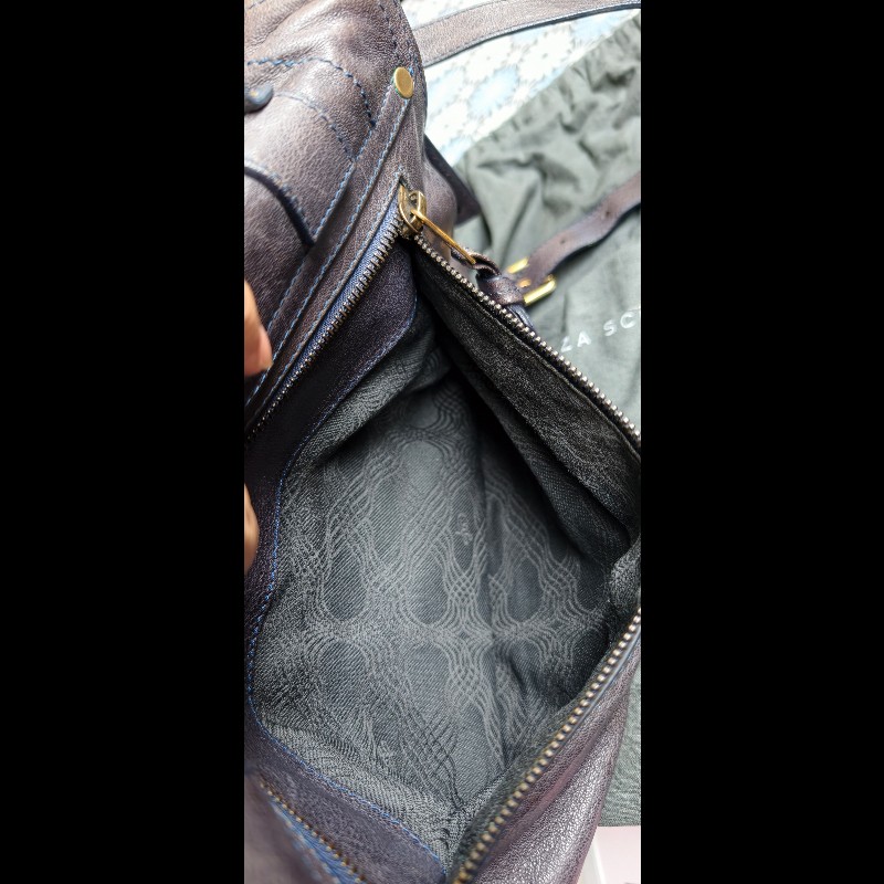 【Proenza Schouler】經典深藍黑色 PS1 中號羊皮郵差包 (Medium Satchel)-20