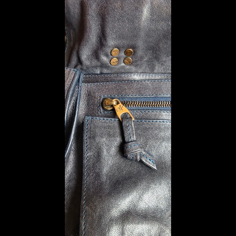 【Proenza Schouler】經典深藍黑色 PS1 中號羊皮郵差包 (Medium Satchel)-25