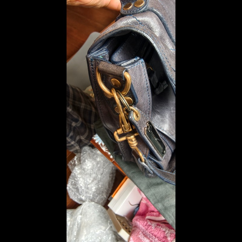 【Proenza Schouler】經典深藍黑色 PS1 中號羊皮郵差包 (Medium Satchel)-36