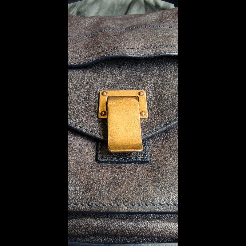 【Proenza Schouler】經典深藍黑色 PS1 中號羊皮郵差包 (Medium Satchel)-43