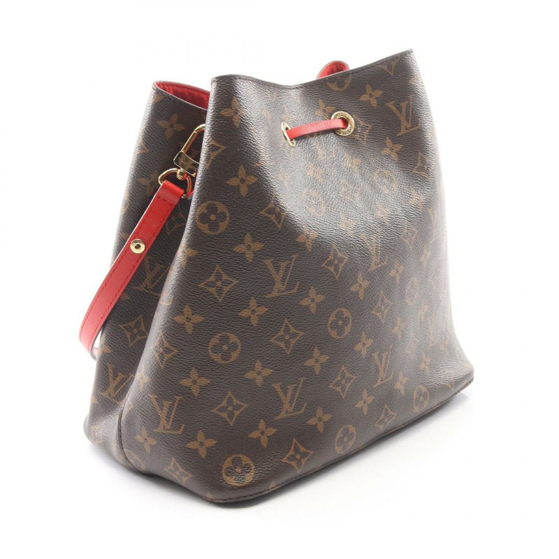 路易威登 NeoNoe 單肩斜背包 M44021 Monogram 帆布 Coquelicot LV-1