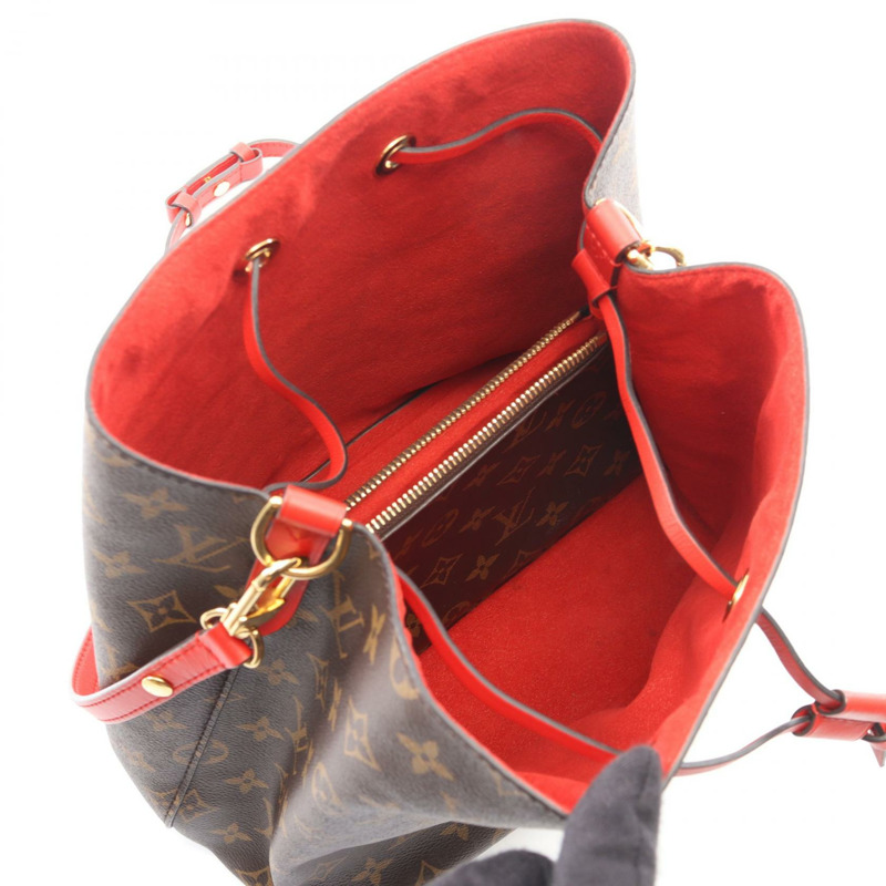 路易威登 NeoNoe 單肩斜背包 M44021 Monogram 帆布 Coquelicot LV-2