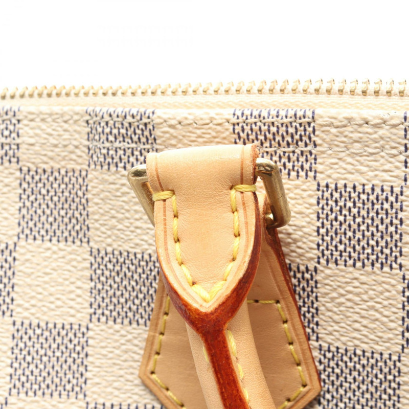 路易威登 Speedy 30 手提包 N41001 Damier Azur 帆布皮革 白色 二手 LV-7
