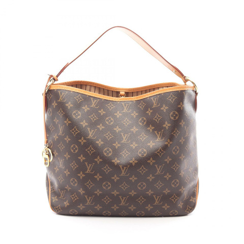 路易威登 Delightful MM 單肩托特包 M50157 Monogram 帆布 棕色 二手