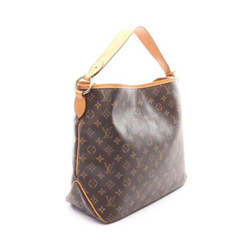 路易威登 Delightful MM 單肩托特包 M50157 Monogram 帆布 棕色 二手-1