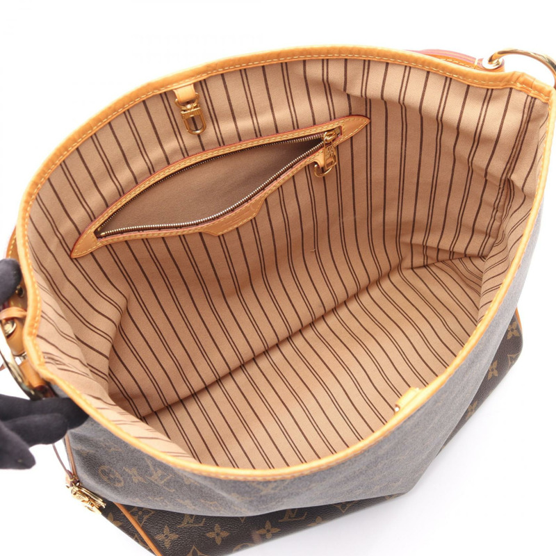 路易威登 Delightful MM 單肩托特包 M50157 Monogram 帆布 棕色 二手-2