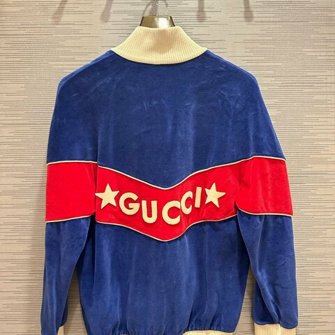 💎Han's house精品服飾💎GUCCI 雪尼爾布 LOGO 外套  現貨孩款 原價21800