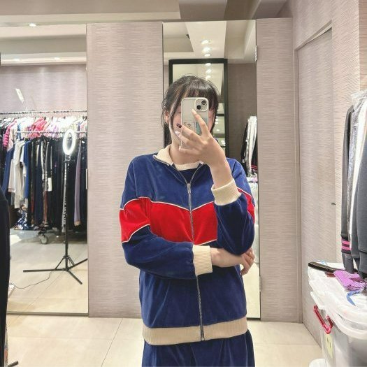 💎Han's house精品服飾💎GUCCI 雪尼爾布 LOGO 外套  現貨孩款 原價21800-2