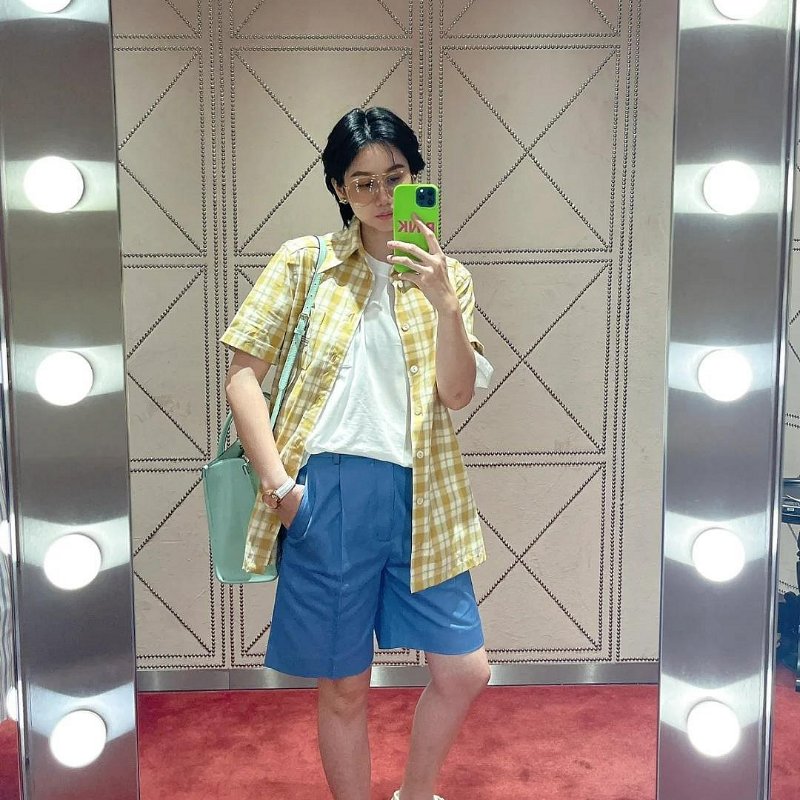 💎Han's house精品服飾💎GUCCI 古馳 聯名 愛迪達 adidas 刺繡 格紋 襯衫  現貨 S-6