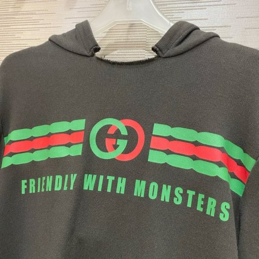 💎Han's house精品服飾💎GUCCI LOGO 帽 T 現貨~孩款-4