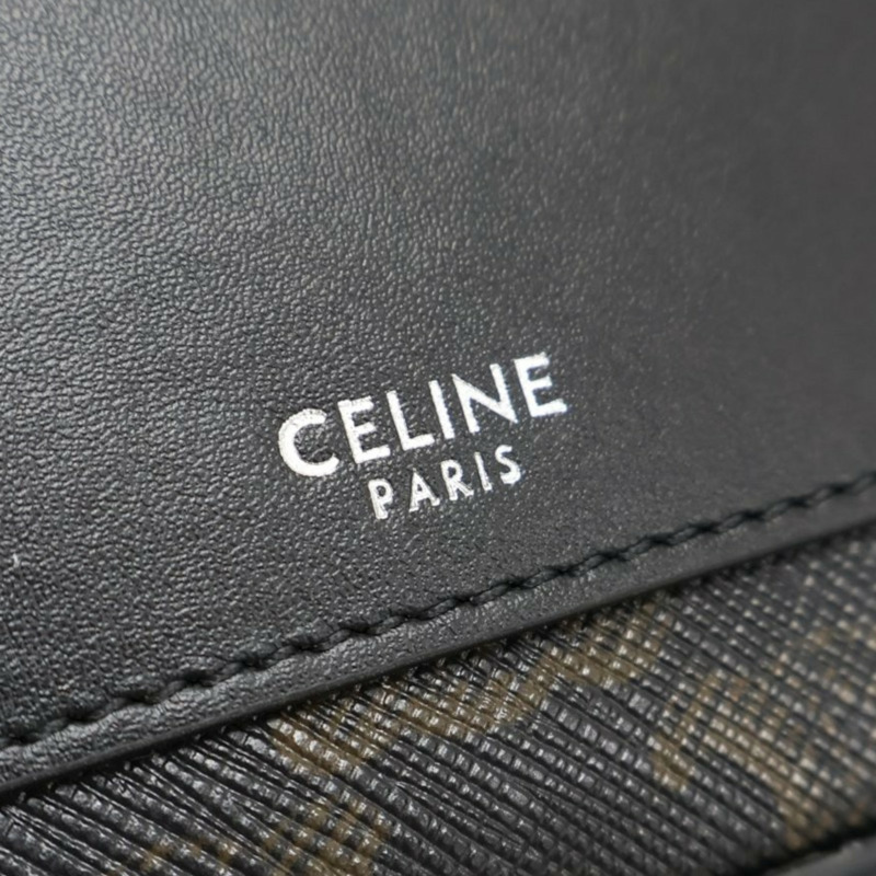 黑色 Triomphe帆布 郵差包 肩背包【CELINE 賽琳】 114902EVJ-4