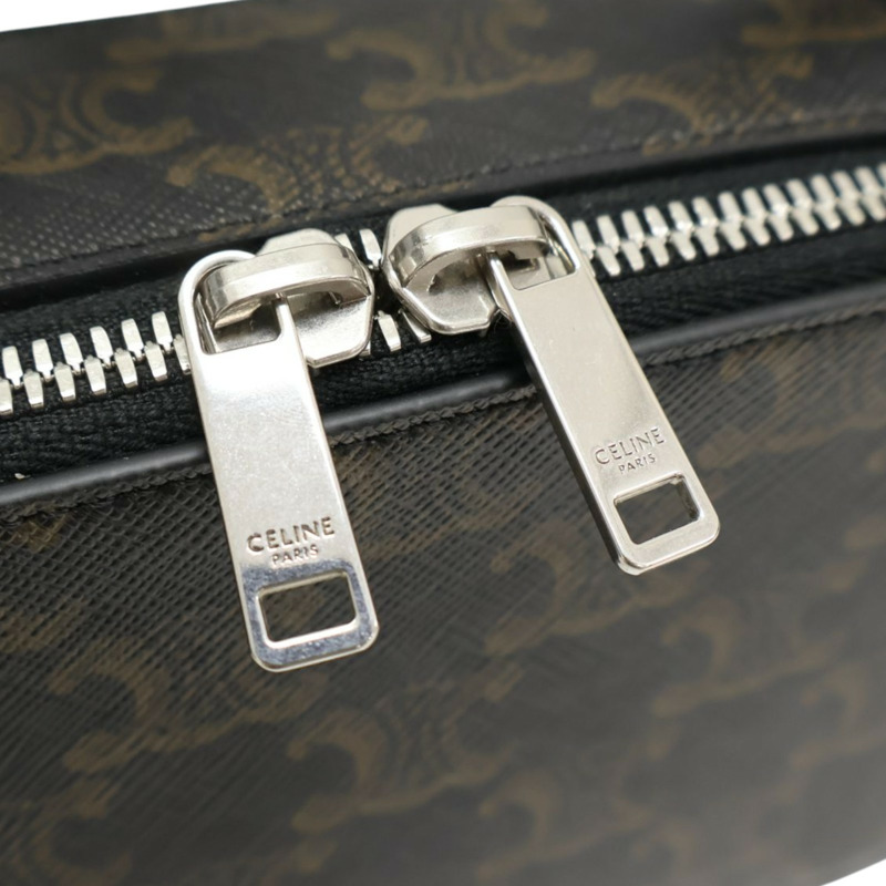 黑色 Triomphe帆布 郵差包 肩背包【CELINE 賽琳】 114902EVJ-7