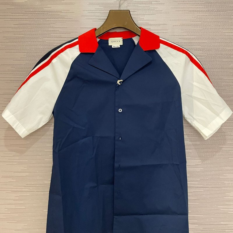 💎Han's house精品服飾💎 GUCCI LOGO 短襯衫 現貨 孩款-0