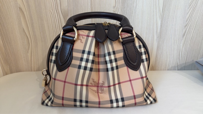 Burberry Small Thornley Bag｜Vintage Nova Check Doctor Bag｜附鎖頭鑰匙 醫師包 手提包-0