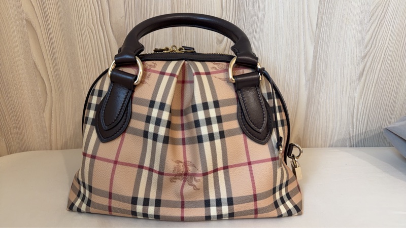 Burberry Small Thornley Bag｜Vintage Nova Check Doctor Bag｜附鎖頭鑰匙 醫師包 手提包-1