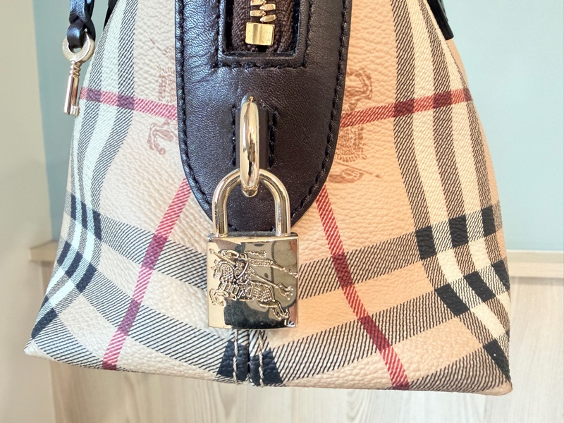 Burberry Small Thornley Bag｜Vintage Nova Check Doctor Bag｜附鎖頭鑰匙 醫師包 手提包-3