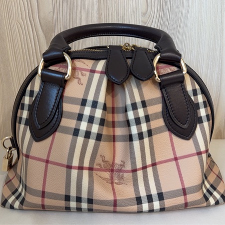 Burberry Small Thornley Bag｜Vintage Nova Check Doctor Bag｜附鎖頭鑰匙 醫師包 手提包-6