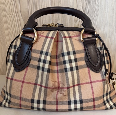 Burberry Small Thornley Bag｜Vintage Nova Check Doctor Bag｜附鎖頭鑰匙 醫師包 手提包-7