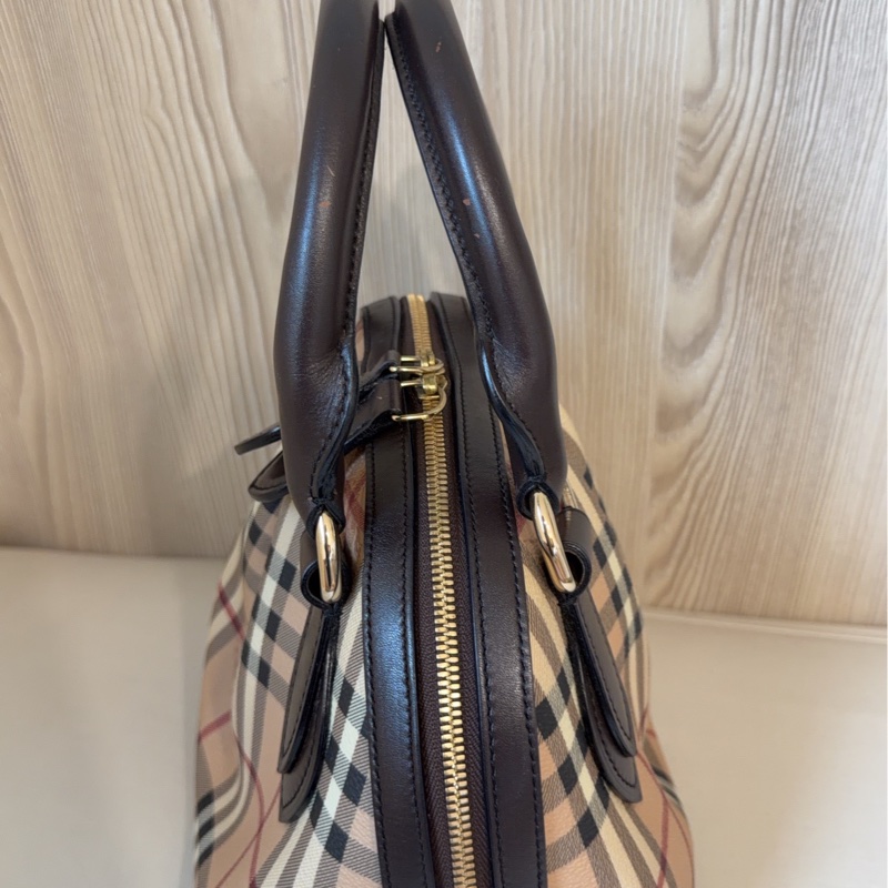 Burberry Small Thornley Bag｜Vintage Nova Check Doctor Bag｜附鎖頭鑰匙 醫師包 手提包-9