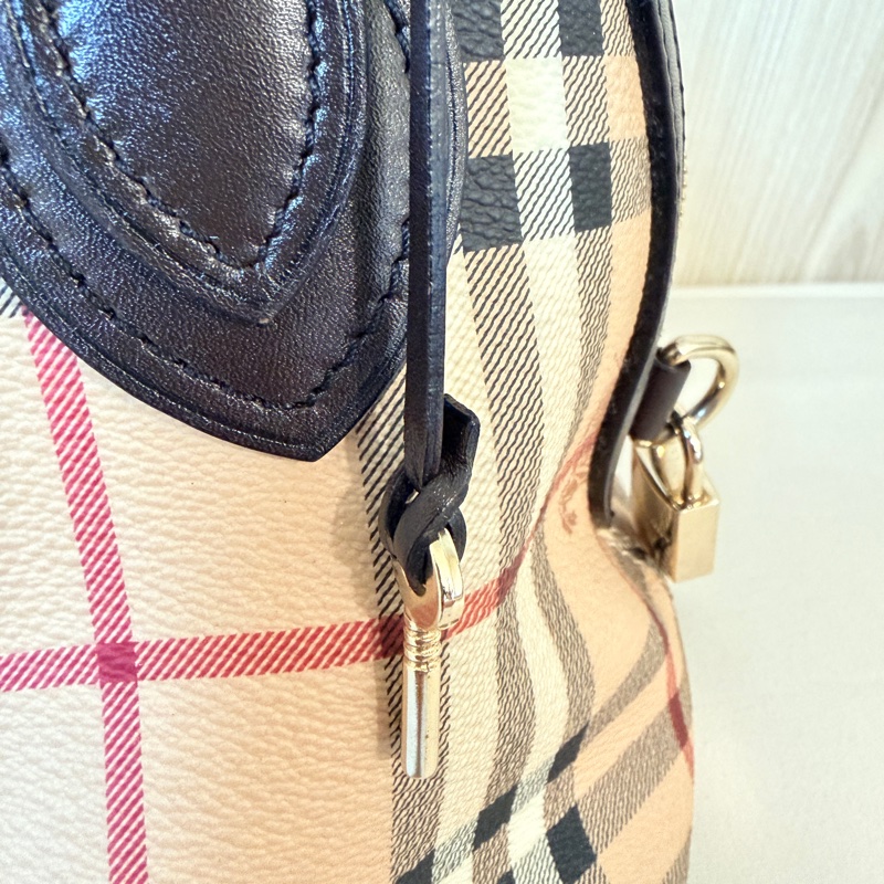 Burberry Small Thornley Bag｜Vintage Nova Check Doctor Bag｜附鎖頭鑰匙 醫師包 手提包-17