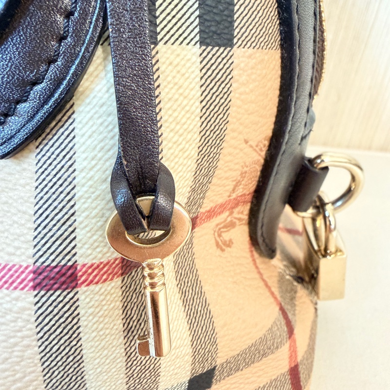 Burberry Small Thornley Bag｜Vintage Nova Check Doctor Bag｜附鎖頭鑰匙 醫師包 手提包-18