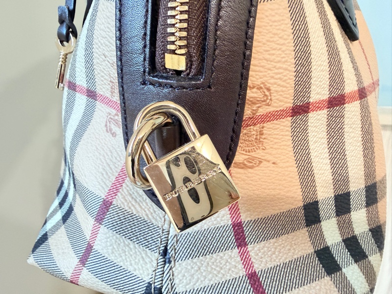 Burberry Small Thornley Bag｜Vintage Nova Check Doctor Bag｜附鎖頭鑰匙 醫師包 手提包-20