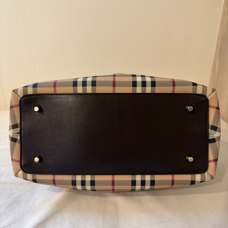 Burberry Small Thornley Bag｜Vintage Nova Check Doctor Bag｜附鎖頭鑰匙 醫師包 手提包-13