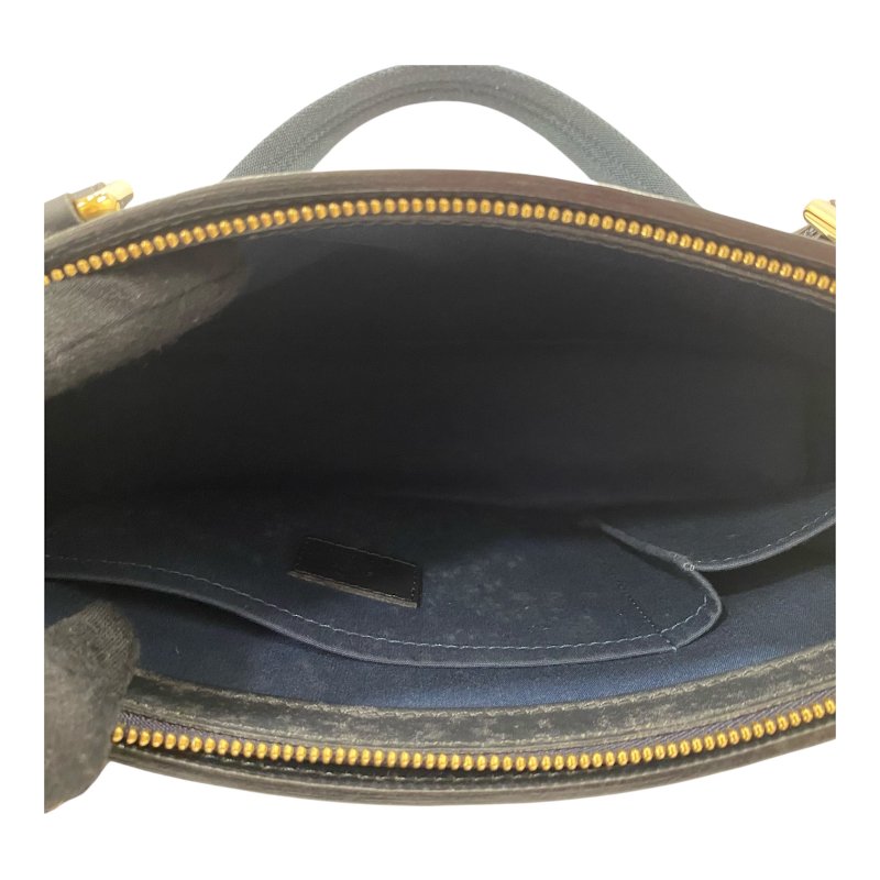 Louis Vuitton 路易威登 M92680 Mini Lin Lucille PM 手提包 藍色 老花 帆布 金釦-6