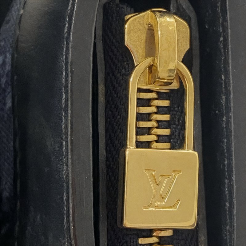 Louis Vuitton 路易威登 M92680 Mini Lin Lucille PM 手提包 藍色 老花 帆布 金釦-12