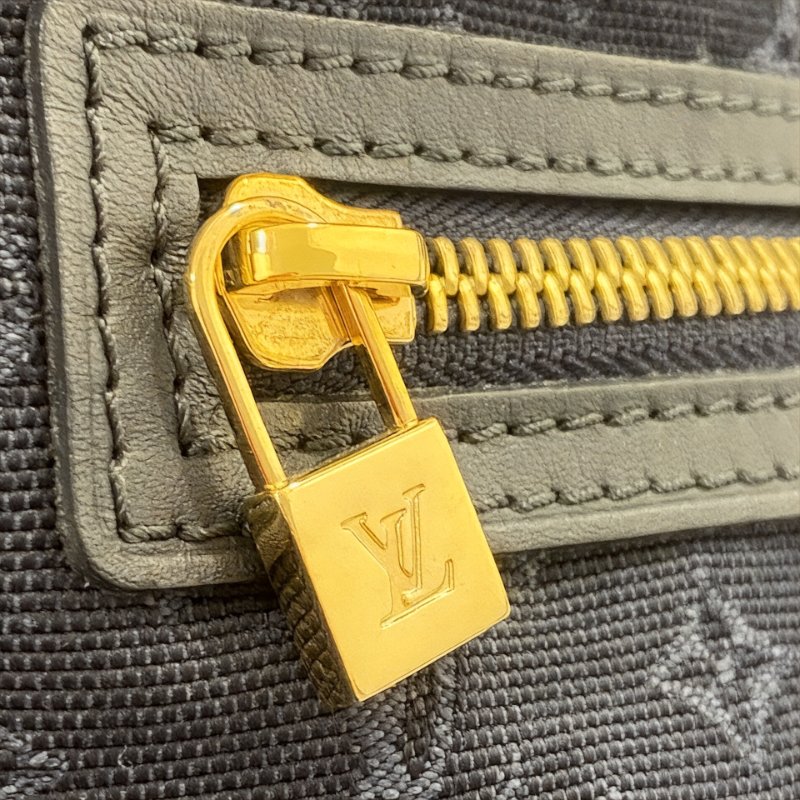 Louis Vuitton 路易威登 M92680 Mini Lin Lucille PM 手提包 藍色 老花 帆布 金釦-13