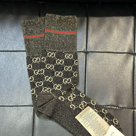 💎Han's house精品服飾💎GUCCI 古馳 滿版 襪子 現貨M 原價7000-0