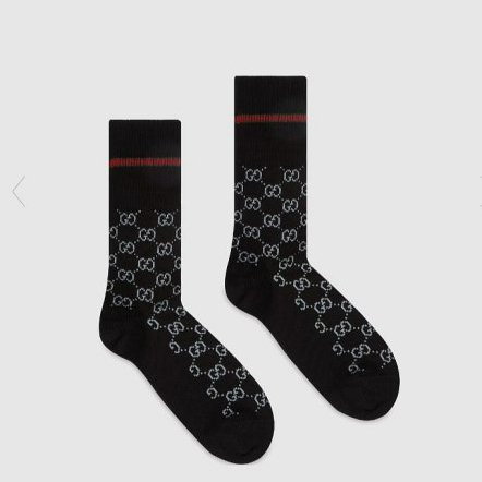 💎Han's house精品服飾💎GUCCI 古馳 滿版 襪子 現貨M 原價7000-5