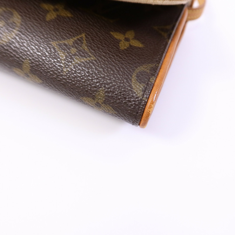 LOUIS VUITTON Monogram Pochette Twin GM肩背袋-11