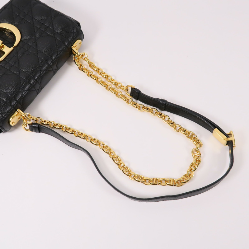 Dior 牛皮皮革Caro Small鏈帶肩背袋-8